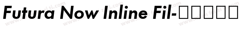 Futura Now Inline Fil字体转换